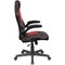 Global Industrial Racing/Gaming Chair, Mid Back, Synthetic Leather, Black/Red 695854RD - alternate 4